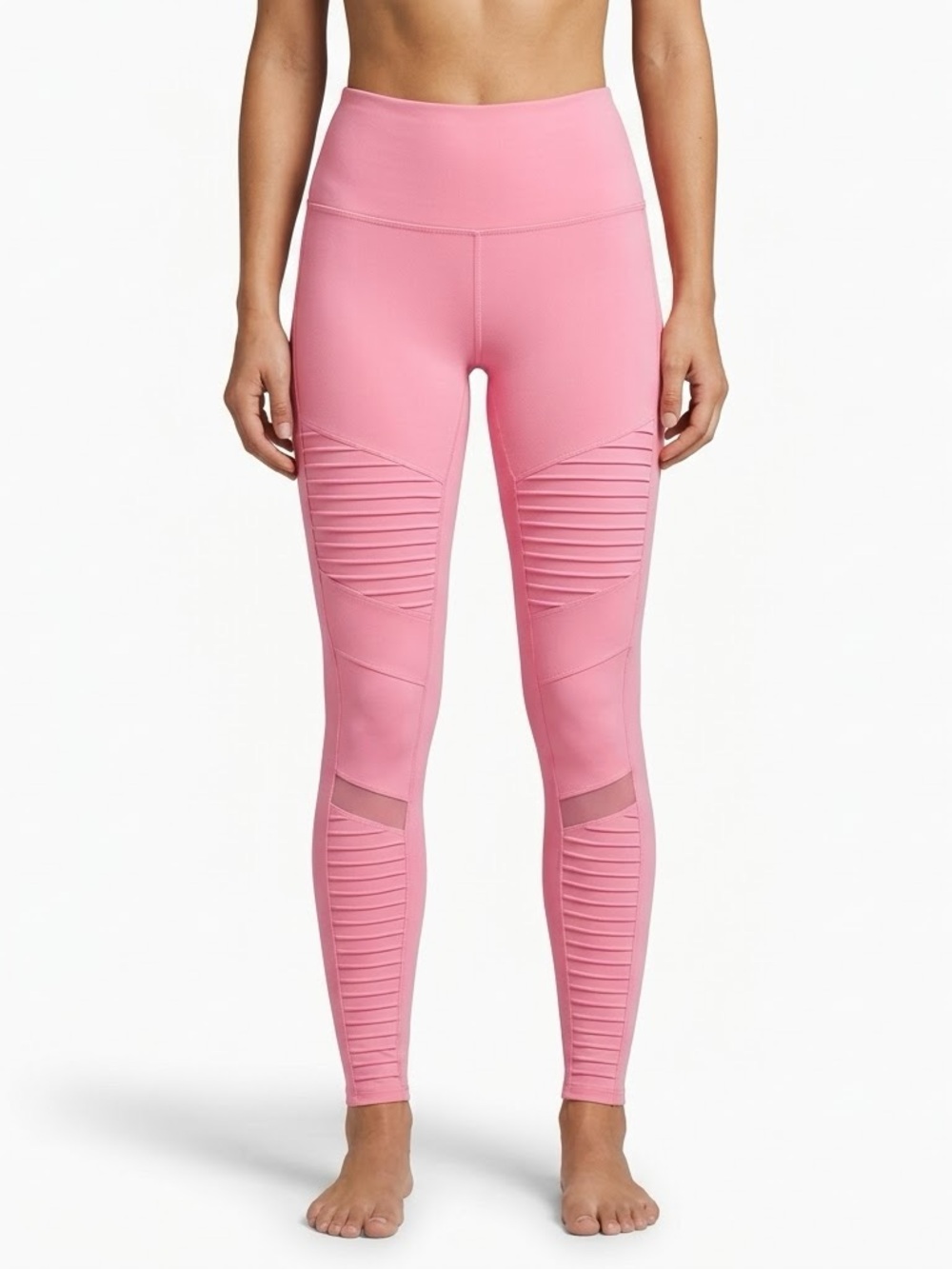 Alo Yoga High Waist Moto Mesh Panel Performance Leggings Small
